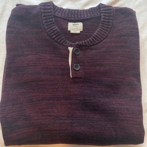 Men's Maroon Crewneck Vans Sweater